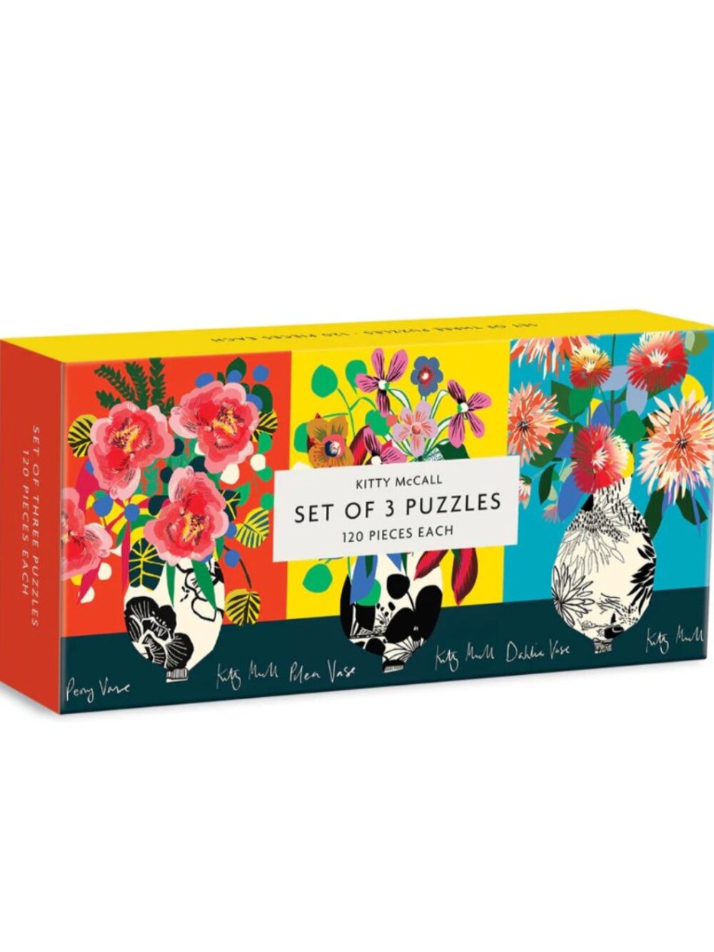 GALISON KITTY MCALL FLORAL ARRANGEMENT ARTISIAN PUZZLE SET - 120 PIECES EACH